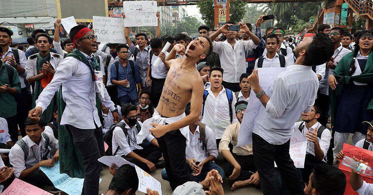Ilustrasi aksi pelajar di Bangladesh | Scroll.in