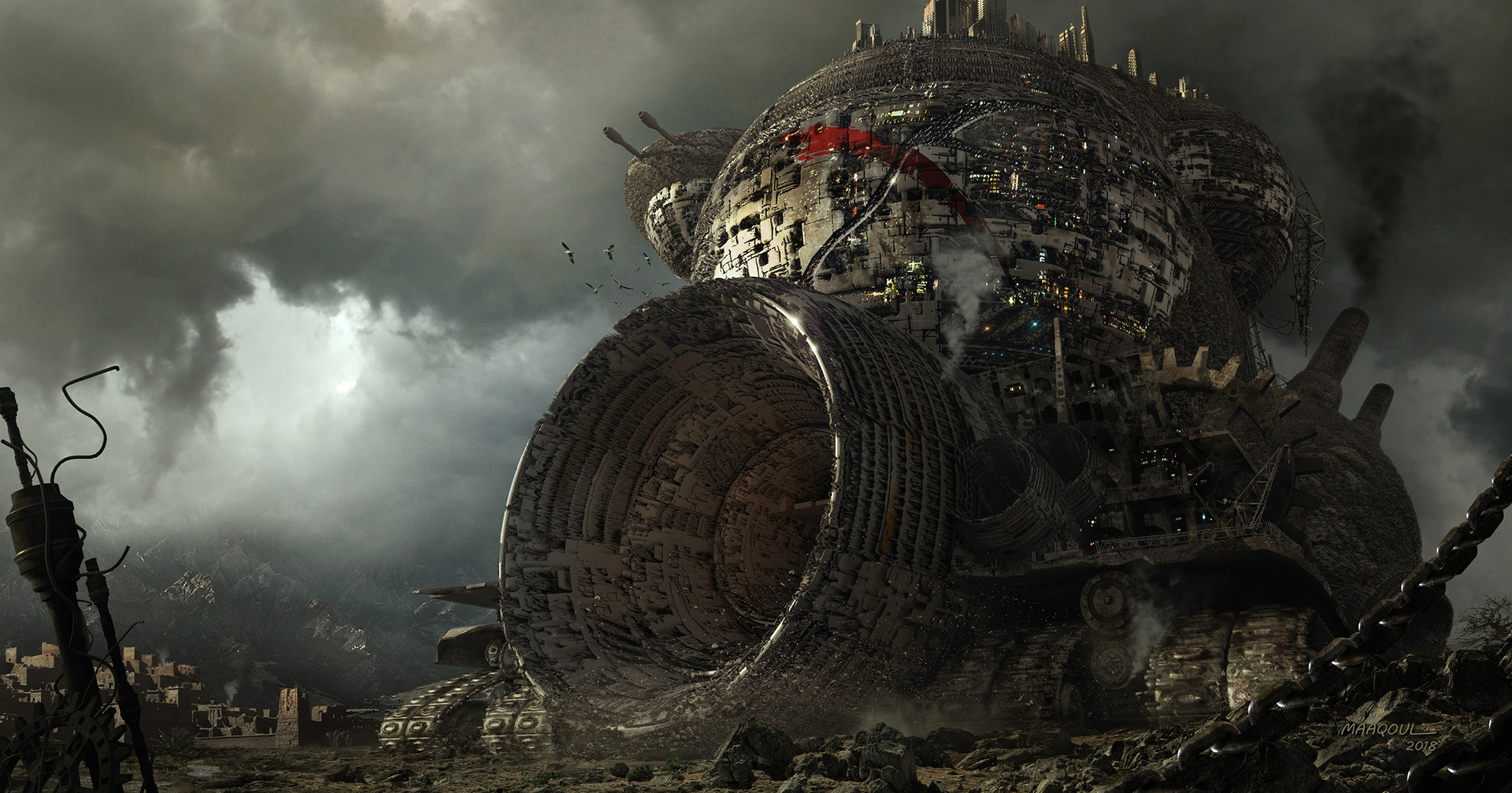 Ilustrasi Mortal Engines | ArtStation