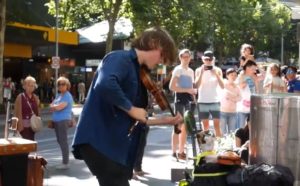Pertunjukan musisi jalanan di kota Melbourne | Eko Prasetyo